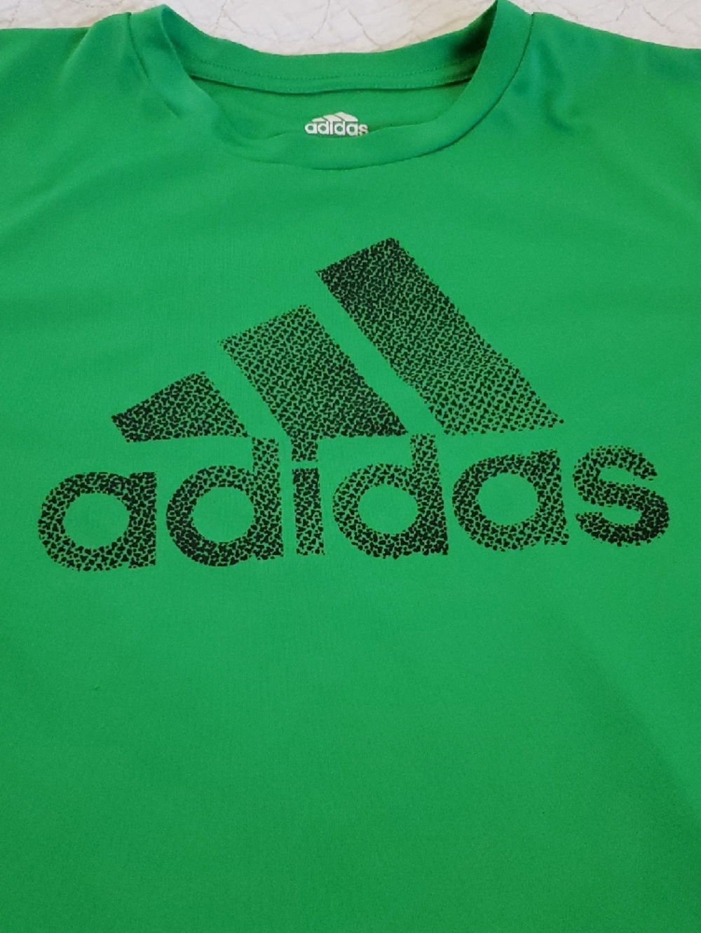 adidas Green Tee with Black Logo